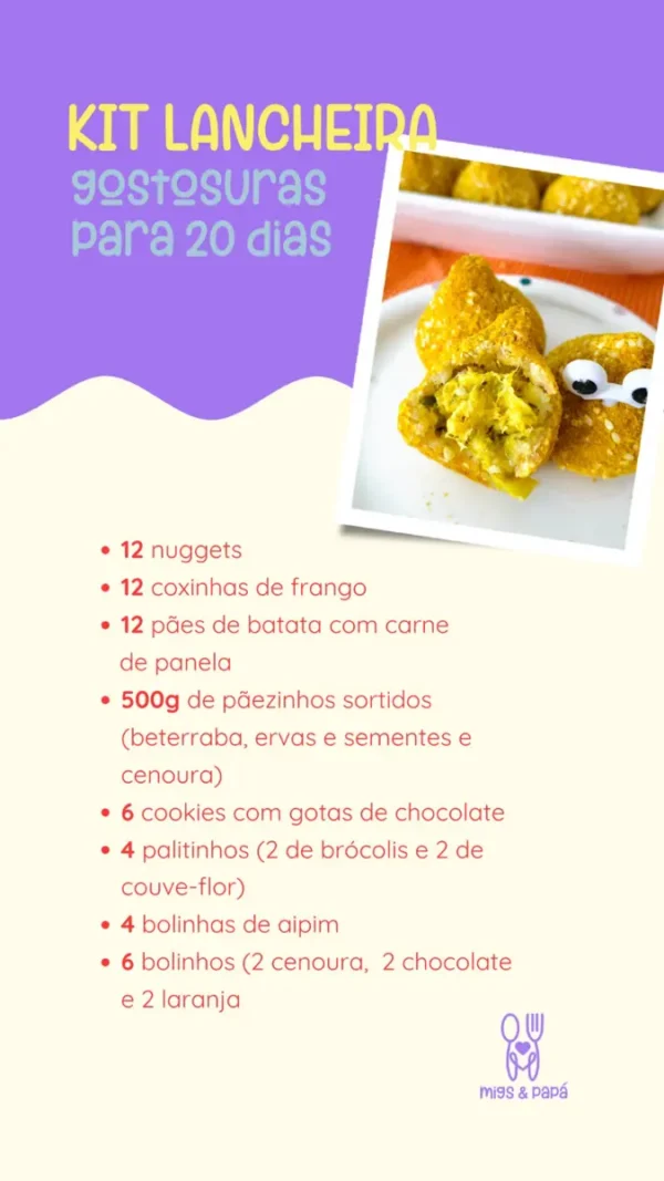 Kit Lancheira 20 dias